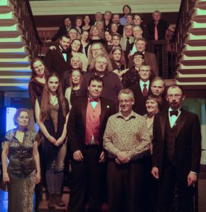 Tolkien Society members with John Garth at the 2014 Annual Dinner
