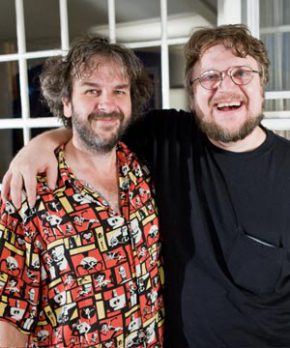 Sir Peter Jackson (left) with Guillermo del Toro (right)