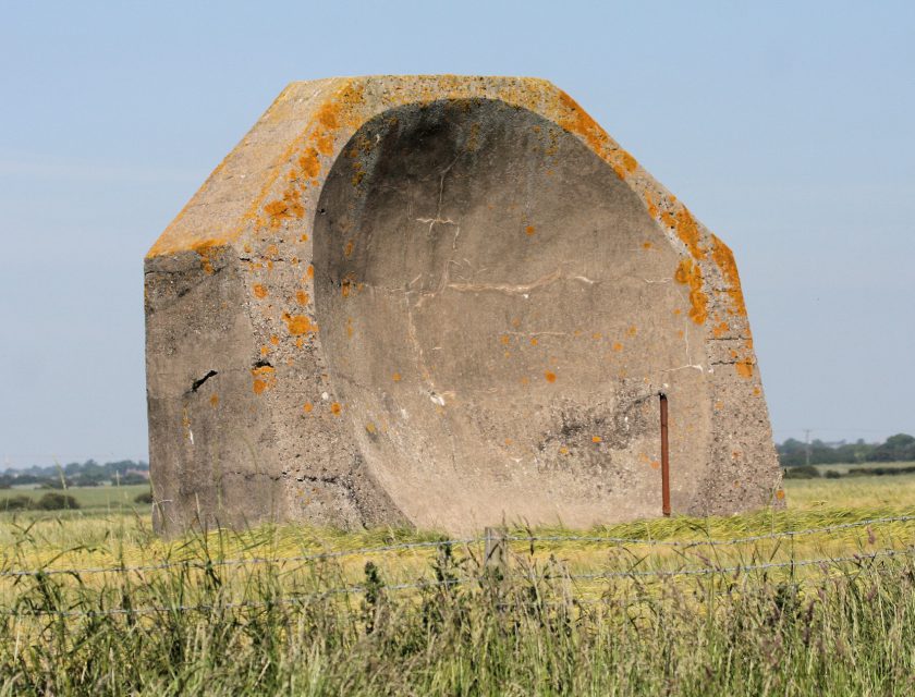 Acoustic Sound Mirror, erected just prior to Tolkien's arrival in Holderness.